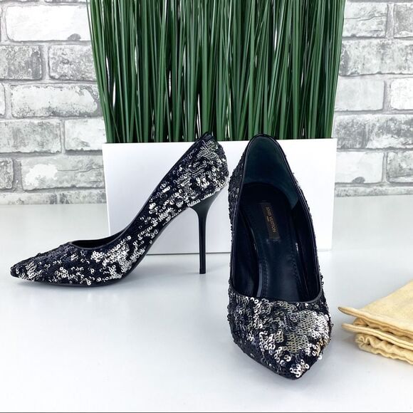 Authentic LOUIS VUITTON Sequin Pumps 38​​​ - Picture 8 of 11